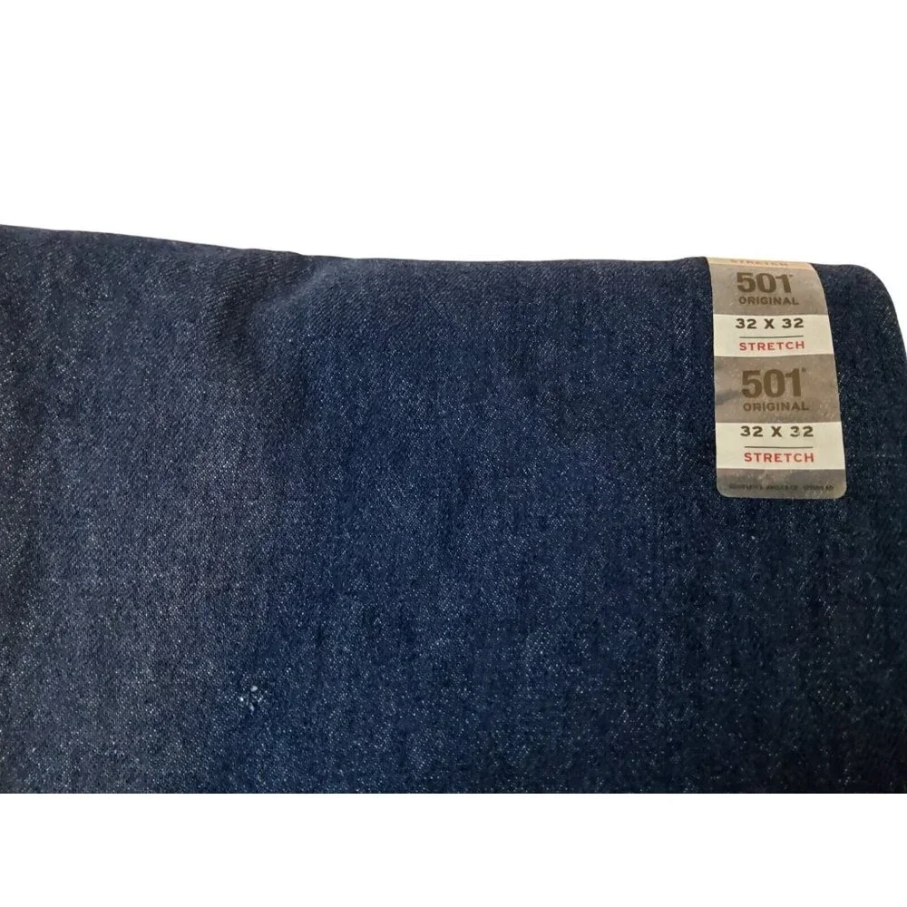 Levi's Men 501 Original Regular Fit Jeans Straight Leg, Black Size 32x32 0660 - Picture 14 of 14